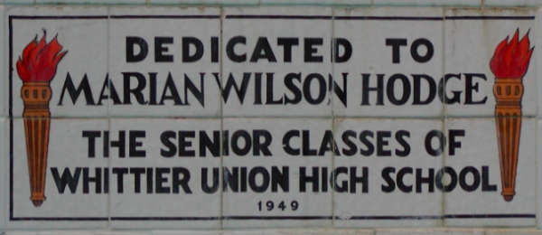 WHS-FountainPlaque